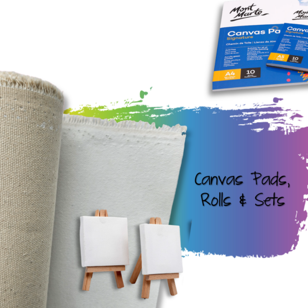 Canvas Pads, Rolls and Sets
