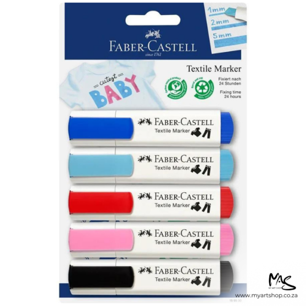 Baby Party Faber Castell Textile Marker Set of 5