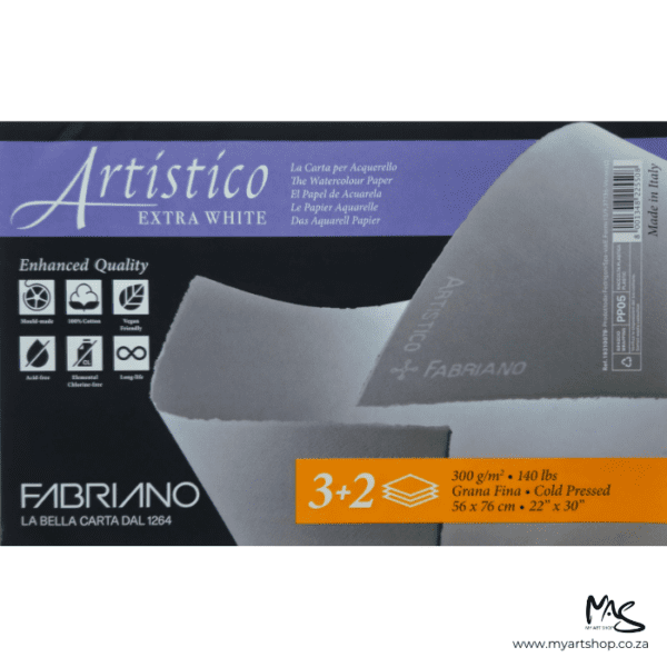 Cold Pressed Fabriano Aristico Extra White Watercolour Paper 5 for 3