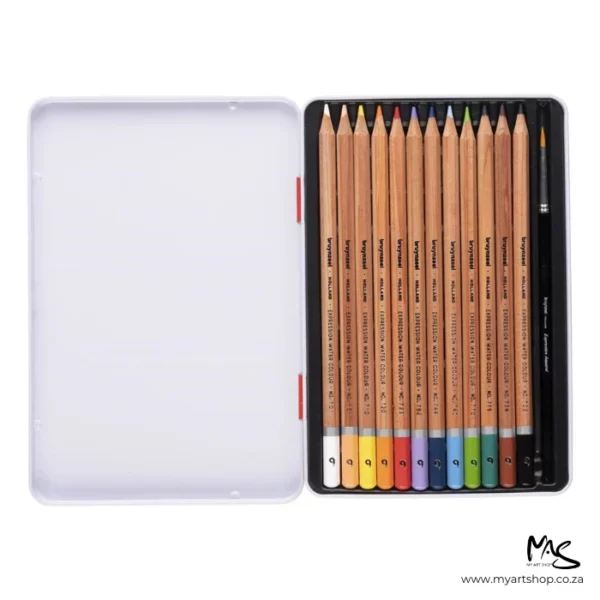 12's Bruynzeel Expression Aquarelle Pencils Tin