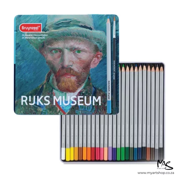 24's Bruynzeel Expression Aquarelle Pencils Tin