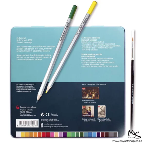 24's Bruynzeel Expression Aquarelle Pencils Tin