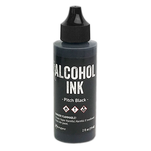 Large Pitch Black Alcohol Ink 59ml - My Art Shop