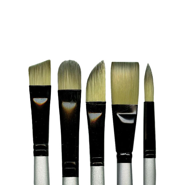 Dynasty Silver Black Series 4900 Brushes Close Up