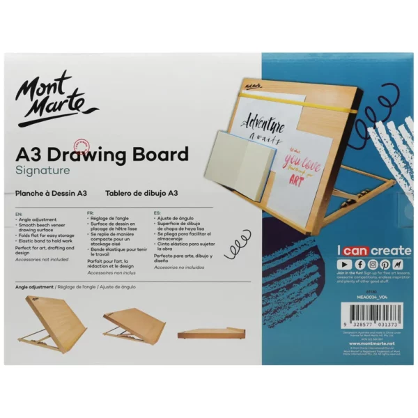 Mont Marte Drawing Board A3 packaging