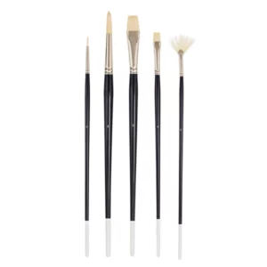Prime Art Artist Bristle Brush Set 5 Pieces