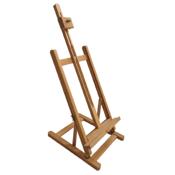 Prime Art Compact Wooden Table Easel - H Frame Side View