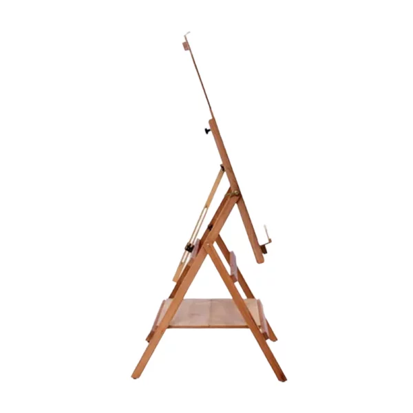 Prime Art Studio Multi Media Beech Oiled Easel Side View