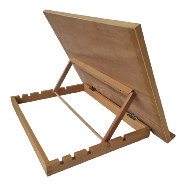 Prime Art Watercolour Wooden A2 Table Easel Back Angled View