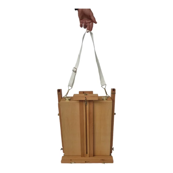 Prime Art Wooden French Box Style Easel Compacted with strap