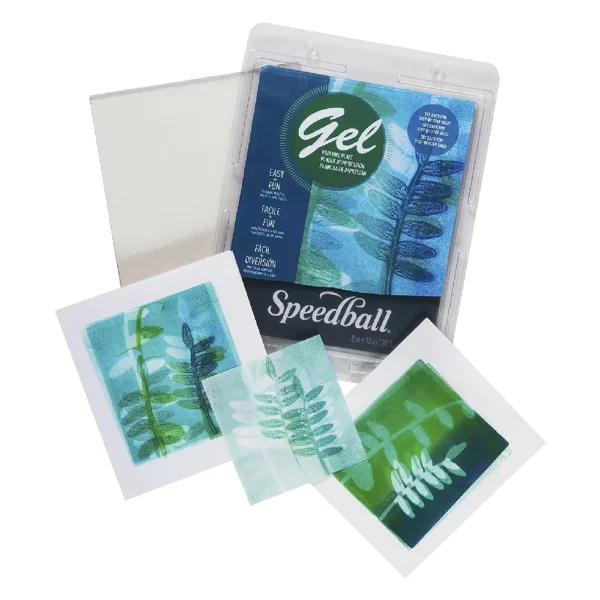 Speedball Gel Printing Plates displayed