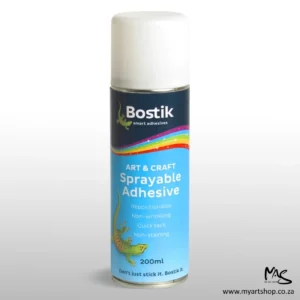 Bostik Art and Craft Spray Adhesive 200ml Blue Can with White Lid
