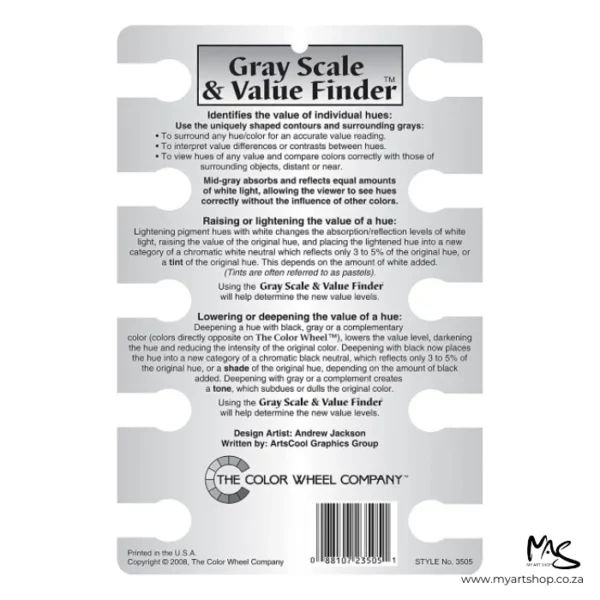 Colour Wheel Gray Scale and Value Finder