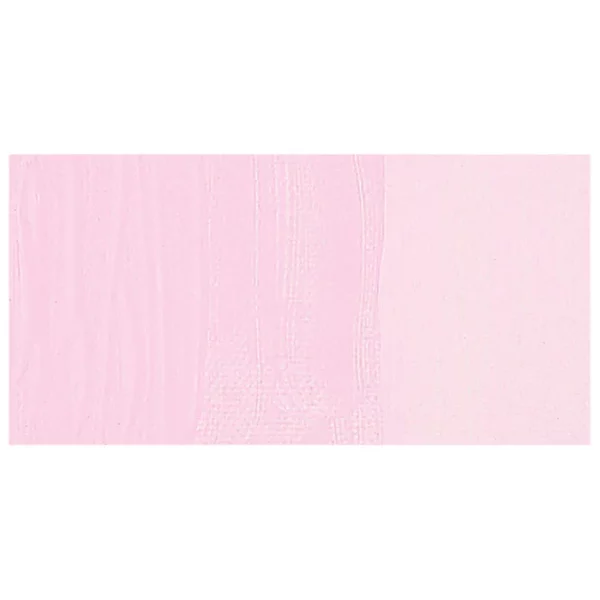 A colour swatch of a tube of Light Rose Amsterdam Acrylic Paint. The swatch is on a horizontal rectangle across the center of the frame. The swatch shows the colour in different gradient's. On a white background.