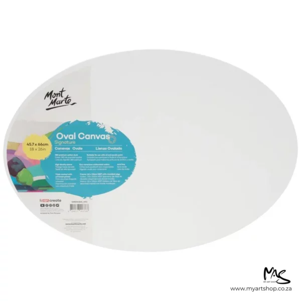 Mont Marte Oval Stretched Canvas 45.7cm x 66cm