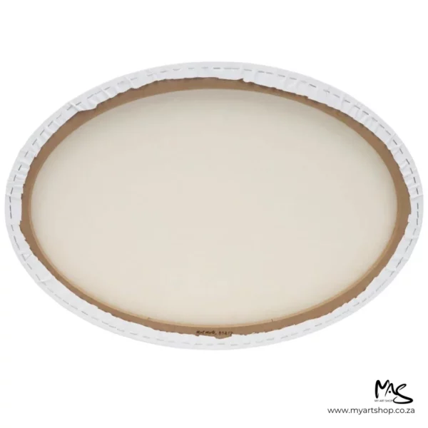 Mont Marte Oval Stretched Canvas Back View