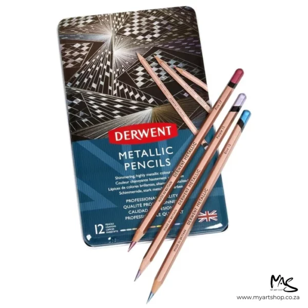 Set of 12 Derwent Metallic Pencils