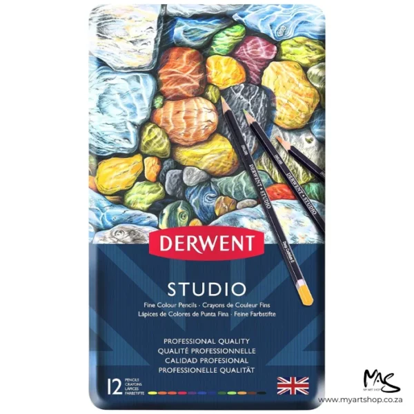 Set of 12 Derwent Studio Coloured Pencils