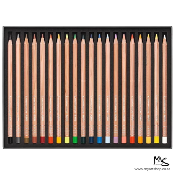 Set of 20 Caran D'Ache Luminance 6901 Coloured Pencils