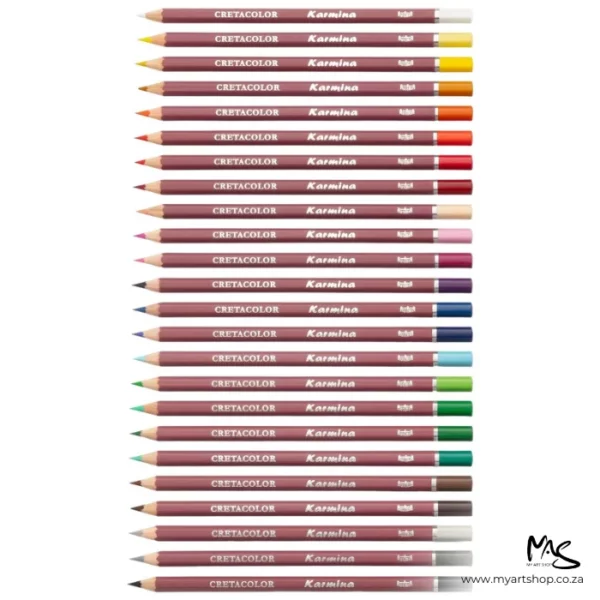 Set of 24 Cretacolor Karmina Waterproof Artist Pencils