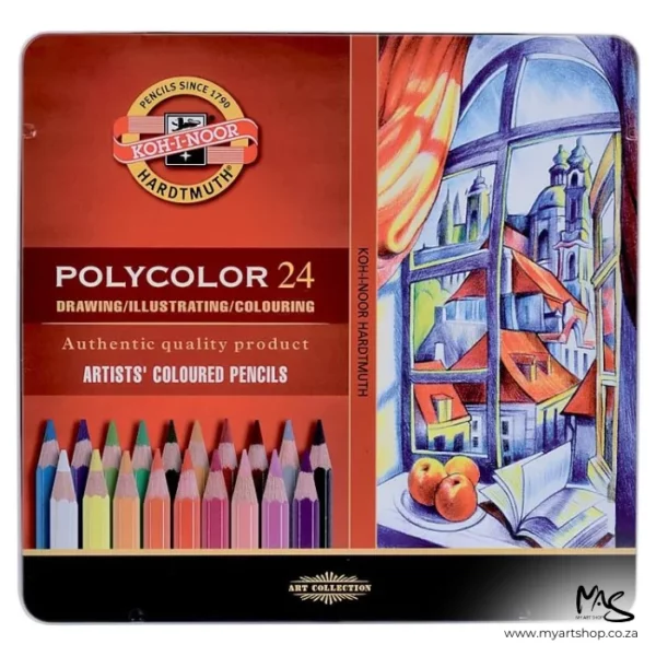 Set of 24 Koh-I-Noor Polycolor Pencils