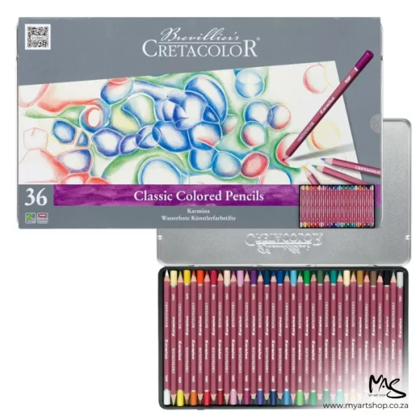 Set of 36 Cretacolor Karmina Waterproof Artist Pencils