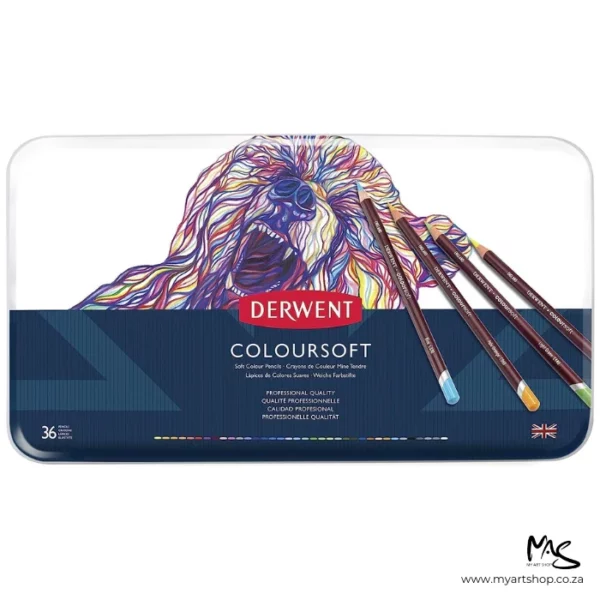 Set of 36 Derwent Coloursoft Pencils