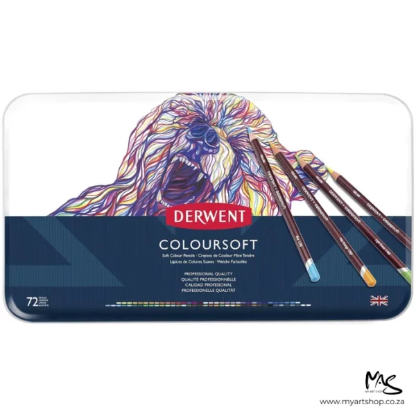 Set of 72 Derwent Coloursoft Pencils