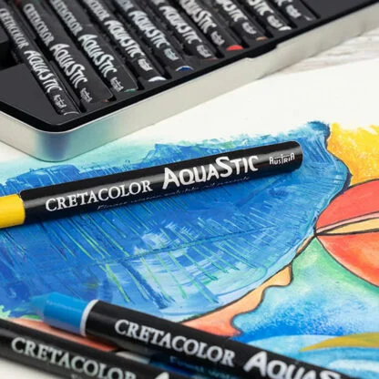 Cretacolor Aqua Stic Aquarelle Oil Pastels Loose Stics with Drawing