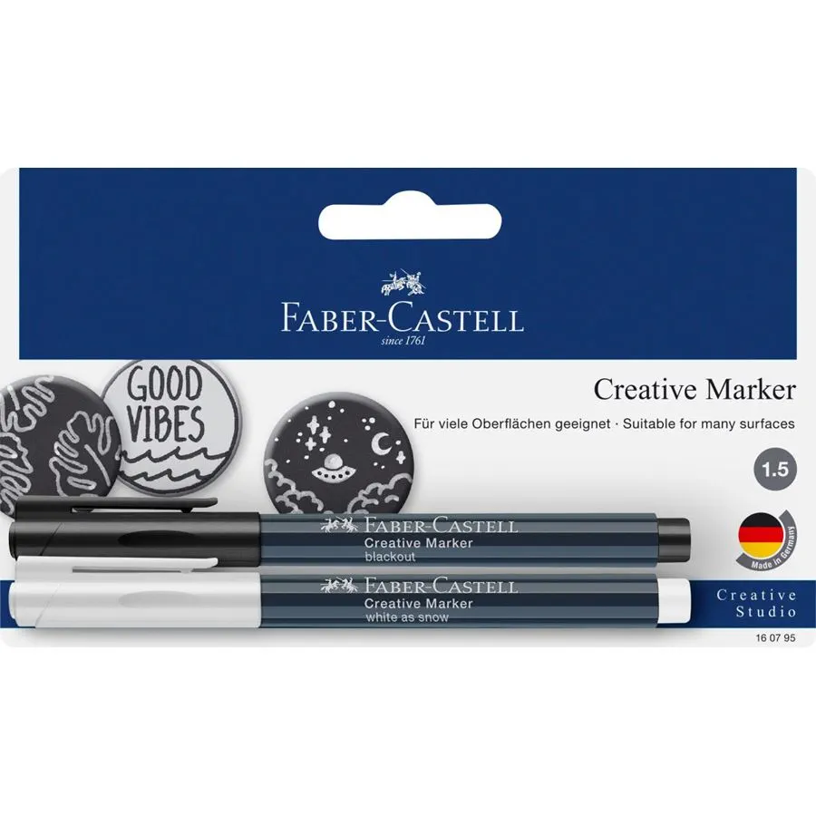 Faber Castell Creative Marker Set Blackout Marker Set