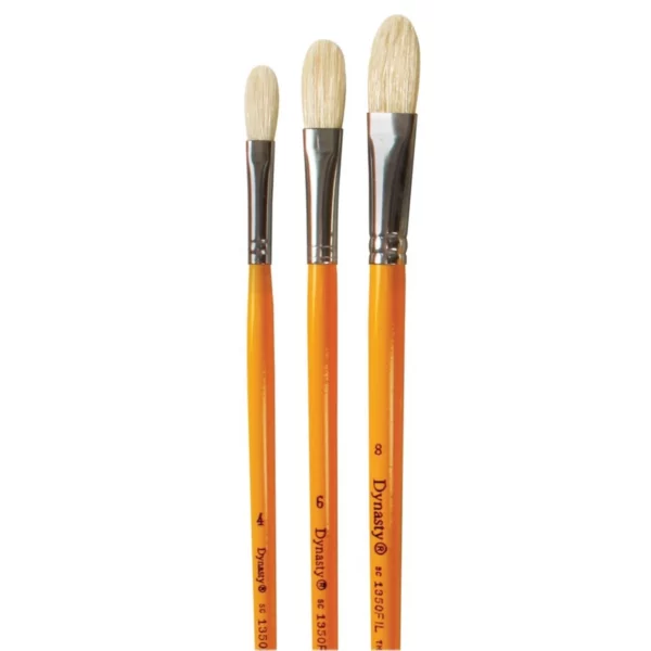 Dynasty Series 1350 Filbert Brushes Different Sizes
