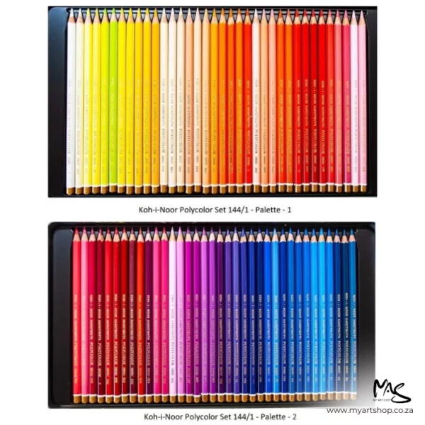 Set of 144 Koh-I-Noor Polycolor Pencils