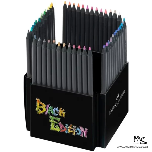 Set of 50 Faber Castell BLACK Edition Colour Pencils