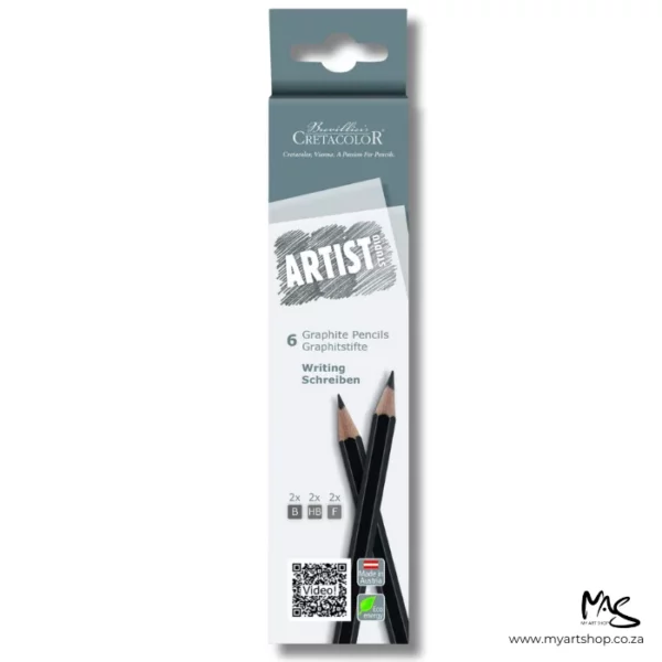 Cretacolor Studio Graphite Pencils 6 Piece