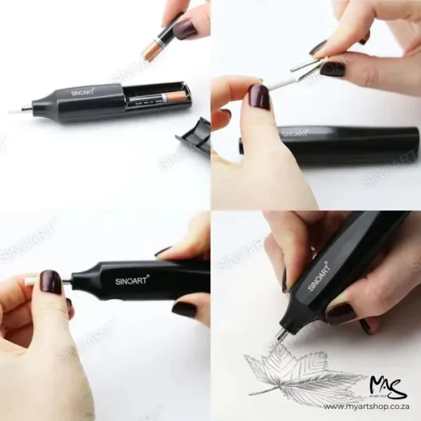 Sinoart Electric Eraser with 30 refills