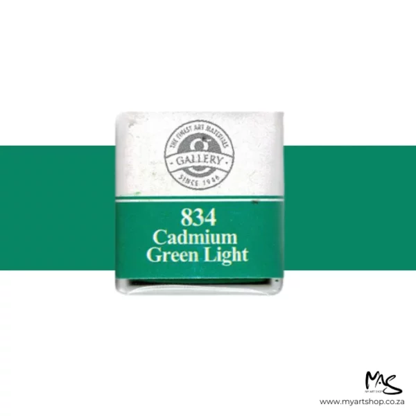 Cadmium Green Light Mungyo Professional Watercolour Half Pan