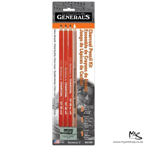 Charcoal Pencil and Eraser Kit - General Pencil Co. Inc.