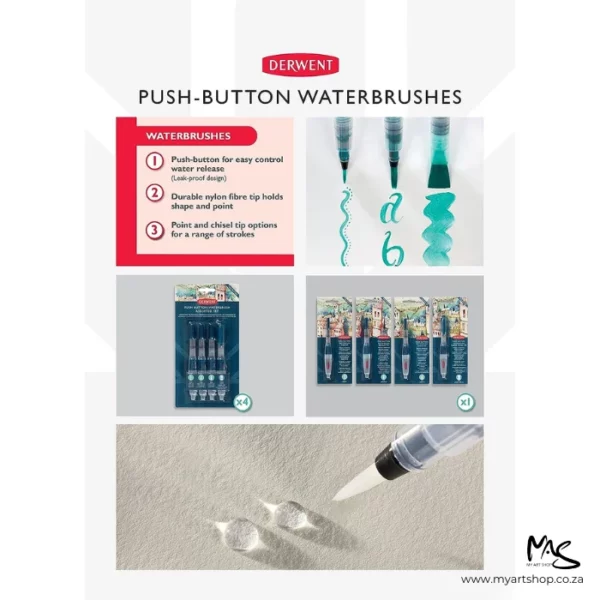 Derwent Push Button Water Brush