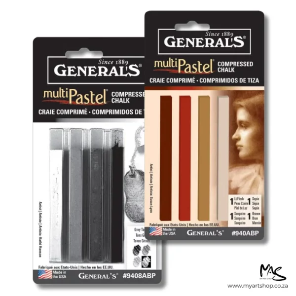 Grey Tone Multi Pastel 4 Piece Set - General Pencil Co. Inc.