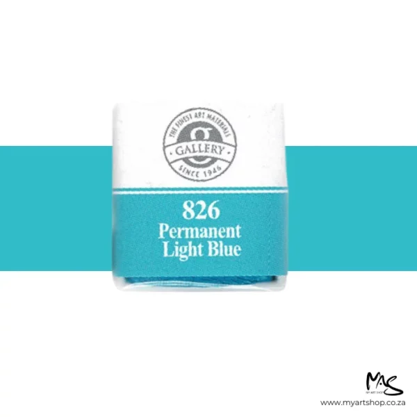 Permanent Light Blue Mungyo Professional Watercolour Half Pan