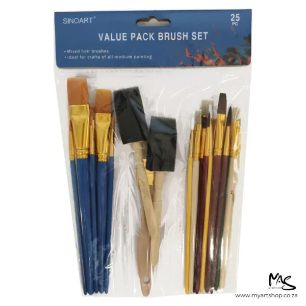 Sinoart Value Pack Brush Set 25 piece
