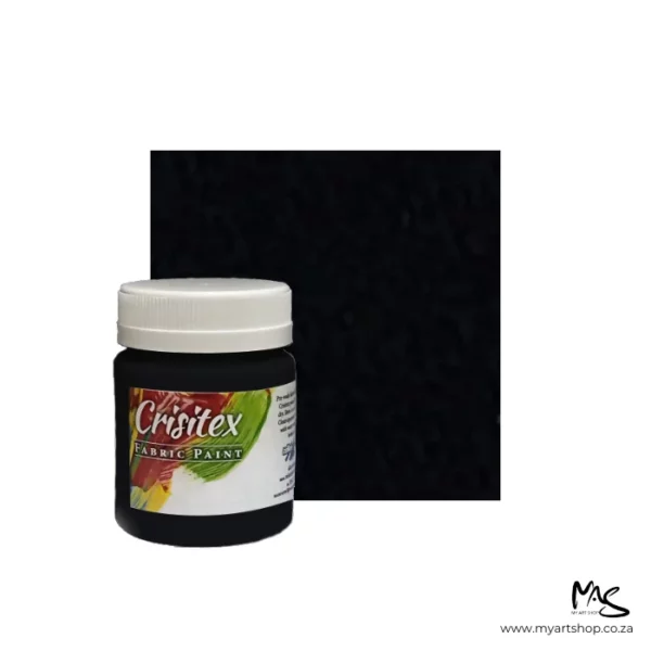 Black Crisitex Fabric Paint 120ml