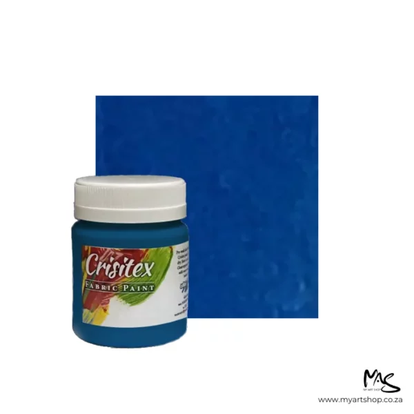 Blue Crisitex Fluorescent Fabric Paint 120ml