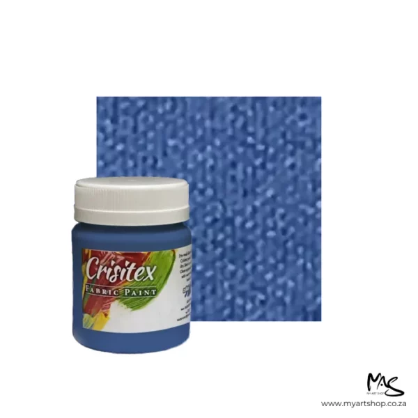 Blue Crisitex Pearlescent Fabric Paint 120ml