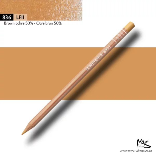 Brown Ochre 50% Caran D'Ache Luminance 6901 Colour Pencil