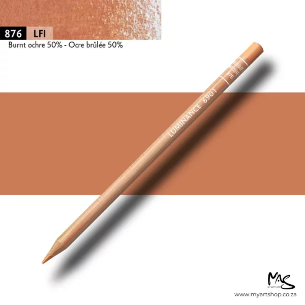 Burnt Ochre 50% Caran D'Ache Luminance 6901 Colour Pencil