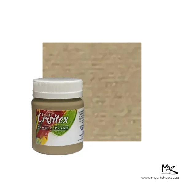 Cream White Crisitex Semi Opaque Fabric Paint 120ml