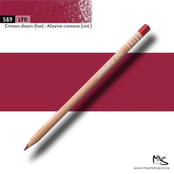 Crimson Alizarin Hue Caran D'Ache Luminance 6901 Colour Pencil