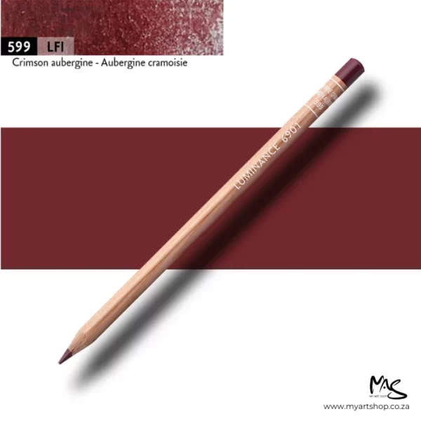 Crimson Aubergine Caran D'Ache Luminance 6901 Colour Pencil