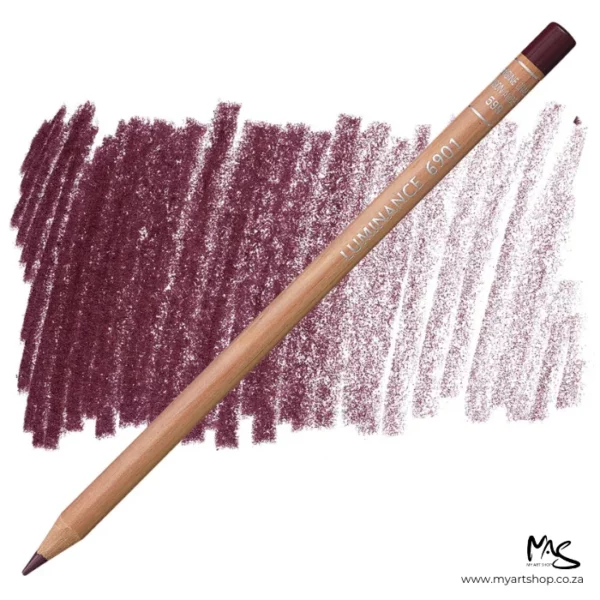 Crimson Aubergine Caran D'Ache Luminance 6901 Colour Pencil